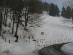 Virage du Pt1153 sous Près de Billens, on rentre dans la forêt.