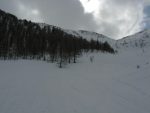 Et on longe ce vallon de La Lui, on passera au col au deuxième tiers sur la photo.