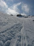 Je me suis fait doublé par un skieur, une fusée. On a échangé quelques mots, il m'a donné quelques conseils et il est reparti. Chacun son rythme !