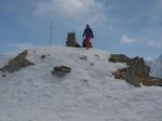 Le sommet de Pointe Ronde, avec un joli cairn, 2700m.