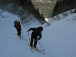 On est rentré dans la Combe des Faces, c'est plutôt un couloir.