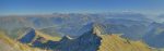 Panorama sur les Alpes des bernoises (fort peu visible sur la photo) au Mont-Blanc