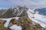 Ambrevetta, 2463m. Pointe Percée au loin