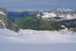 Neige décaillée et jolie vue. Que du bonheur !