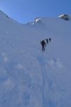 Bref retour à l'ombre et dernière montée pour l'arête