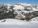 Séparation du groupe, les cloques ayant vaincu notre novice, le groupe se sépare en deux et je continue avec Alain. Vue arrière