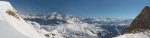 Vue panoramique depuis le Pt2355 vers le Mont-Blanc