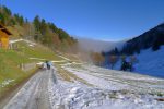 Laissons le stratus derrière nous. Vue arrière