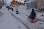 Piste de luge ! Vue arrière