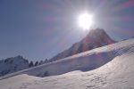 Une crevasse, on est bel et bien sur un glacier !