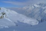 Vue arrière sur la montée