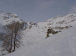 Sur la droite le vallon