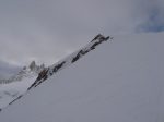 La météo se couvre de plus en plus, les Aiguilles Rouges au fond et un des sommets du Mont de l'Etoile.