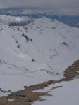 Le bas du glacier de Vouasson où sont passés les skieurs.