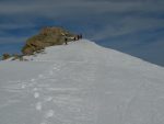 La Pointe de Vouasson (3489.7m), on déchausse au pied.