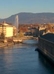 Zoom sur le Jet d'Eau de Genève