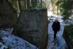 On traverse ces toblerones. Vue arrière