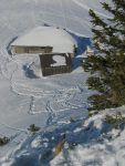 Je déchausse pour couper court afin de remonter aux Monts Chevreuils