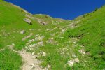 La pente finale pour le Col de la Croix