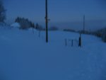 On passe devant le chalet du Pt1319, mon appareil a froid et c'est la dernière photo (avec bougé !)