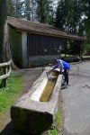 Une fontaine réputée dont l'eau vient du Talent. Elle est potable ! En tout cas l'eau est délicieuse, certains s'arrêtent pour remplir des bouteilles