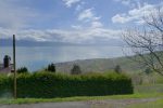 Sous la Tour de Gourze, vue sur le lac Léman. Nous sommes descendus trop bas ici.