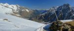 Sommet de La Dotse, 2492m. Vue vers La Fouly