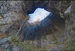 Le Trou de la Tine vue d'en dessous.