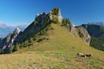 Le col des Outannes avec l'Aiguille de Braite