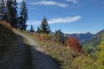 Montée pentue par la route