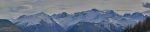 Du Grand Combin, Pointe Ronde, glacier du Trient, Aiguille du Tour et Aiguille Verte
