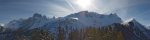 Vue panoramique sur les Dents de Morcles et les Muverans