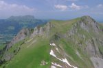 Vue sur le chemin parcouru avec le Moléson et Teysachaux