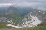 Vue plongeante sur sur le vallon des Morteys.