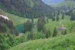 Très belle vue sur Coudré et son lac émeraude