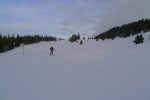 On rejoint la piste de ski de fond au Croset au Boucher