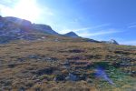 On arrive sur la crête au soleil ! Sommet des Diablerets au fond, Tête Ronde à droite