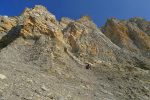 On a tenté le couloir à gauche, essayons celui du milieu ! J'aime bien les couleurs du rocher