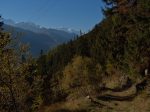 On profite de la vue sur le Mont-Blanc. Vue arrière