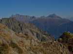 Vue arrière sur les Dents de Morcles et le Chavalard