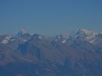 Zoom sur la Dent Blanche et le Cervin