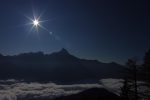 Contre jour depuis les Martinaux sur la Cime de l'Est