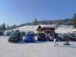 Départ depuis le parking des Paccots, Les Joncs, -10°c