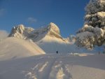 Une petite descente avant la courte pente finale.