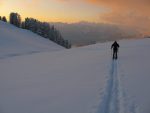 On rejoint après Bovonne, le chemin d'été mais en allant un peu plus haut au début. Mon appareil a froid, même avec des piles chargées à bloc, il refuse désormais de prendre des photos. A la voiture, en voyant -10° j'ai compris la raison !