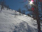 La trace est bonne comme la neige.
