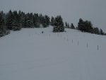 On remonte les pentes sur la gauche pour la montée finale au Folly. J'ai suivi la trace que j'ai trouvé