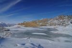 Vue sur le 2ième lac des Vaux, gelé celui-là