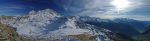 Le Mont Gelé et le Grand Combin depuis le sommet du Mont Rogneux, 2694m