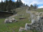 Ce chalet avec le mur de pierres sèches, aussi typique du Jura.